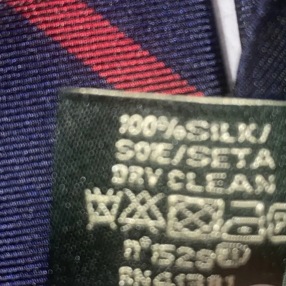 Ralph Lauren Blue Red White Plaid Black Label Tie 100% Silk 60”x3.5”